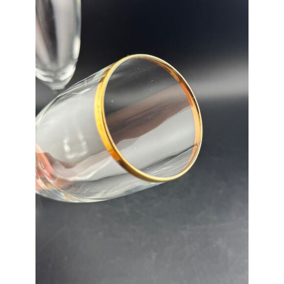Champagne Flute with Gold Rim - Picture 5 of 8